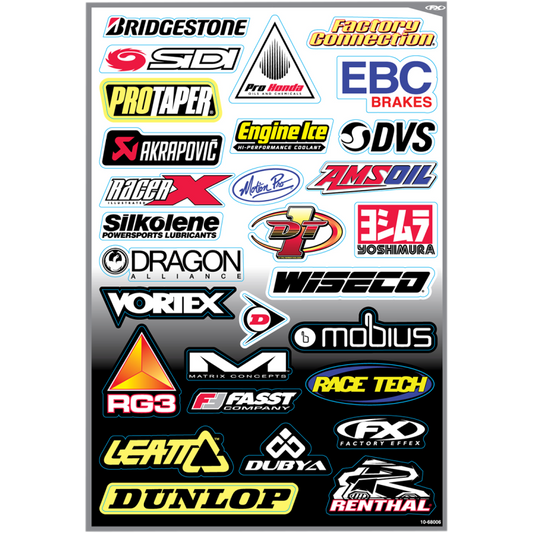 Factory Effex Sponsor Sticker Kit