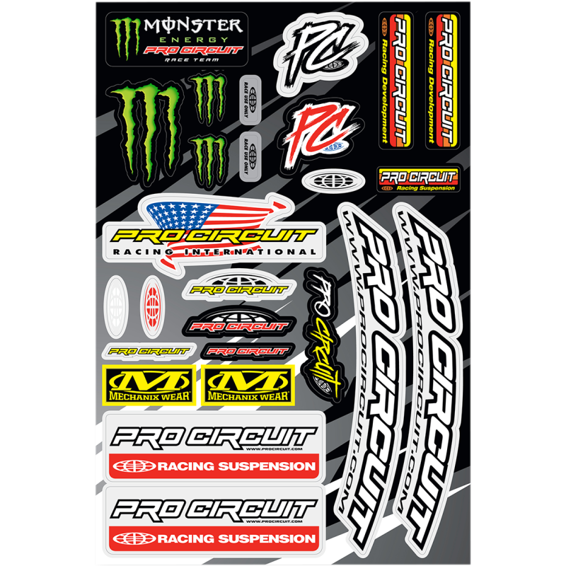 Pro Circuit Logo Sticker Sheet – Ottawa Goodtime Centre