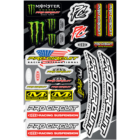 Pro Circuit Logo Sticker Sheet